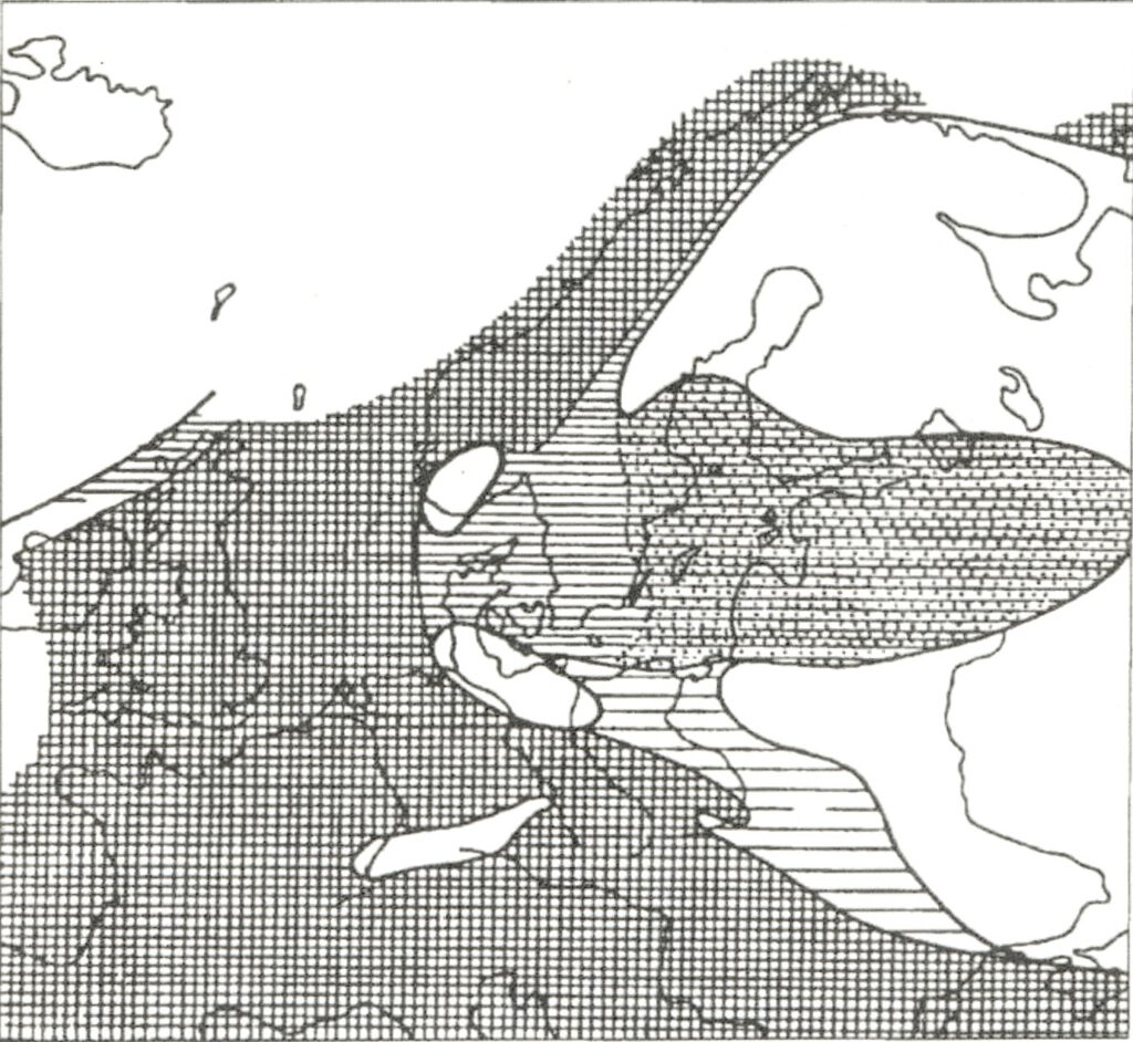 Abbildung 06 Palaogeographie des Ordovizium und Silur in Nord- und Mitteleuropa