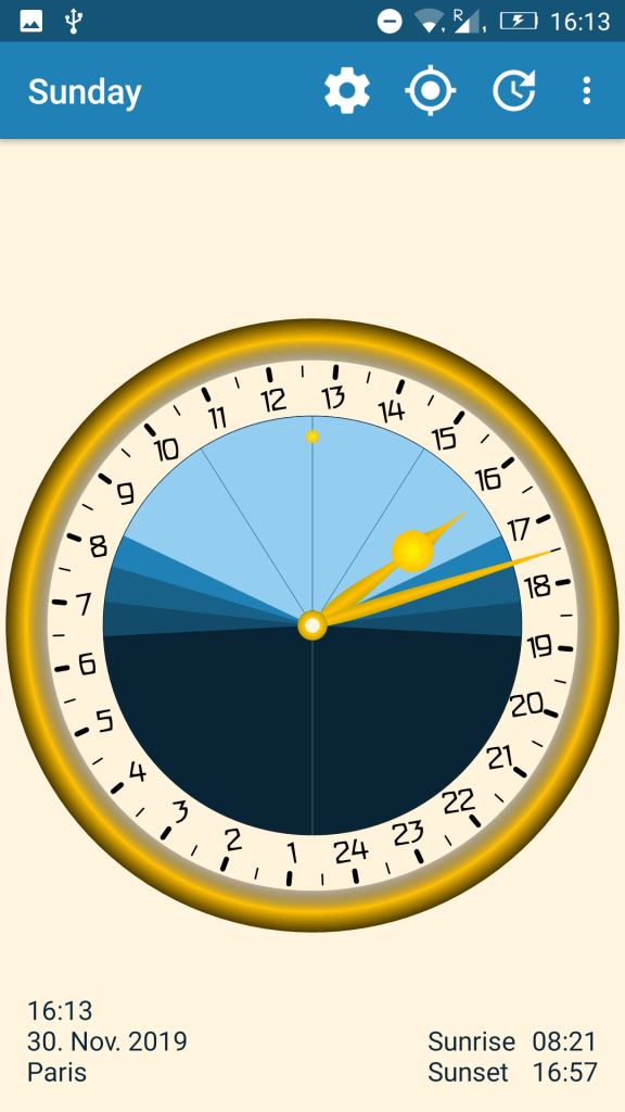 Uhr - Synday astronomical clock. Paris