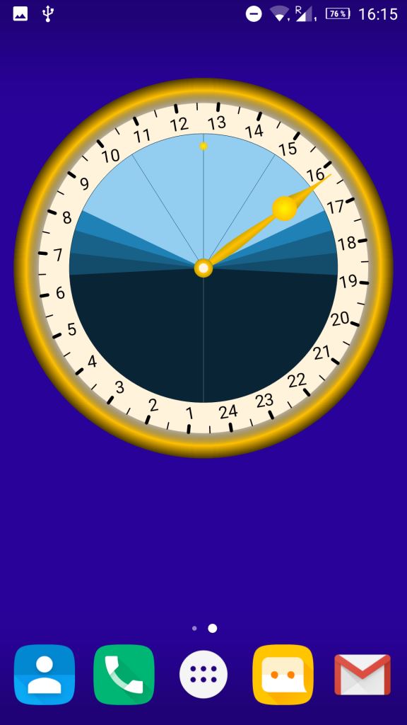 Uhr - Synday astronomical clock. Widget